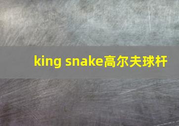 king snake高尔夫球杆